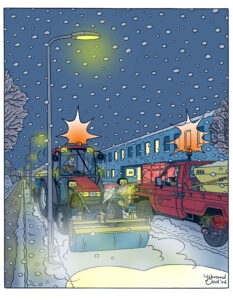 Gemeente Groningen- Cover illustratie Winterdienst 2002