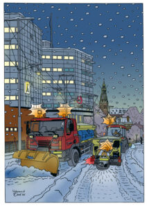 Gemeente Groningen- Cover illustratie Winterdienst 2005
