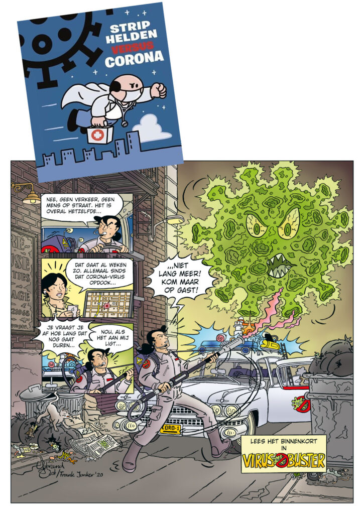 Max Miller: Virusbuster voor boek 'Striphelden versus Corona'